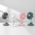 Import 2020 120 Degree Rotation Desk Fan Personal Fans Strong Wind Small Desktop Stroller Fan with 4000mAh Battery from China
