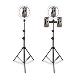2020 Best-selling Factory direct supply dimmable led photography ring light good quality tripods selfie stick ring fill light