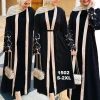 2020 Latest Design Embroidered Cardigan Islamic Clothing Fashion Front Open Arabian Style Dubai Muslim Abaya Islamic Clothing