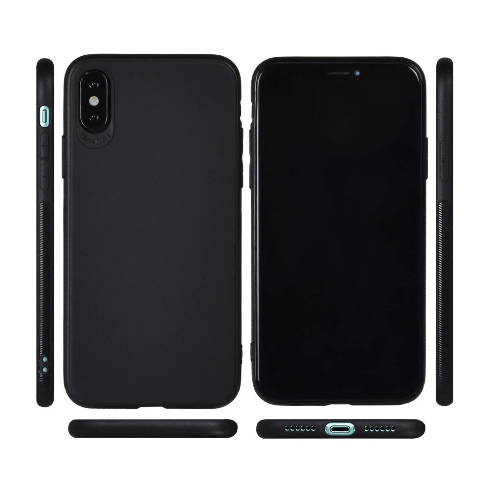 2020 New Design 3D  Camera Protection Non-slip Side Slim Matte TPU Phone Case For iphone X/XS Super light Phone Case