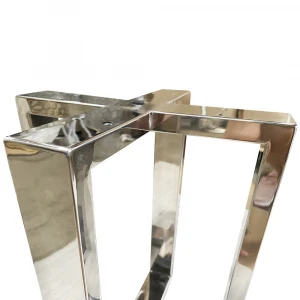 2020 New Design High-End Stainless Steel Table Base Shiny Furniture Support Dining Table Legs Metal Coffee Furniture Stand
