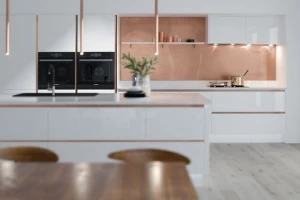 2020 New Model Hangzhou Vermont Aluminium Island Custom Modular High Gloss Modern Design Kitchen Cabinet