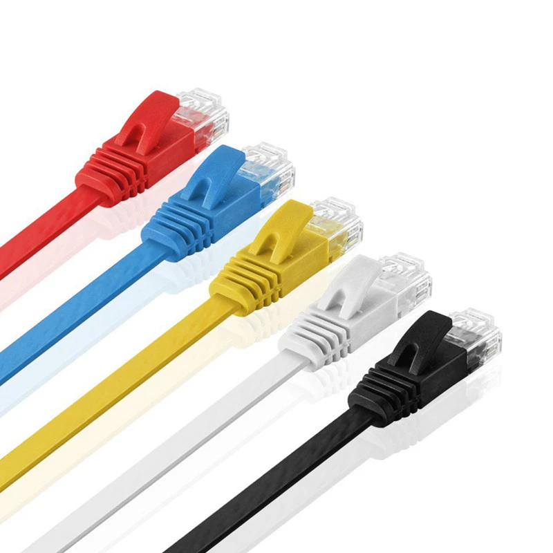 2020 Online Shopping Flat Ethernet Network 1F 3M Lan Patch Cord Cable UTP Cat6 communication cable