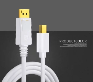 2020 trending Displayport Cable  Mini DP to DP 1080p Audio Video Cable for PC Laptop to TV Monitor