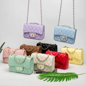 2021 Newest style of rhomboids ladies women handbags with chain mini bags luxury shoulder bag
