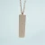 Import 2021 Personalized 925 Sterling Silver Custom Stamp Engraved Name Gold Plated Blank Flat Bar Pendant Necklace from China