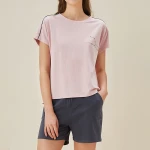 2021 WCH018 pink new ladies bamboo pajamas casual dress women sleepwear nightgown