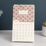 2022 Custom Printing 16-Month Perpetual Calendar Planners with 16 Pockets, 4 Sheets of Stickers and 90 Notes