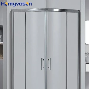 2024 New Easy Clean 8Mm Glass Aluminum Framed Corner Shower Prefab Shower Rooms Cabine Enclosure Bathroom Corner Shower Room