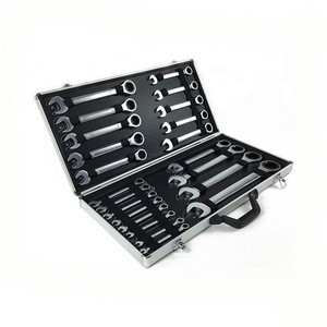 22PCS Aluminum box tool Combination Ratchet Wrench tool set
