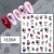 Import 2D self adhesive Beauty nail flower decals Wholesale False Nail Art decoration stickers from China