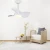 Import 3 Blades ABS Kids energy saving  Mini Ceiling Fan With Light from China