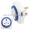 3 Pin UK 24 Hour Timer Programmable Mains Wall Home Socket Plug-IN Switch