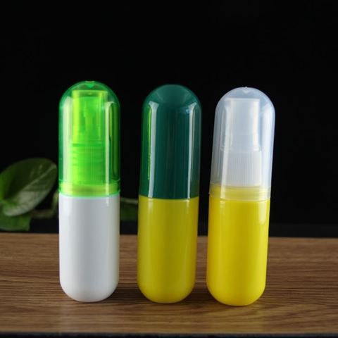 30 pet plastic spray empty perfume capsule shaped bottle
