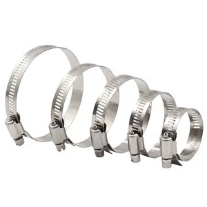 304 Stainless Steel Hose Clips Hose Clamp Adjustable Pipe Tube Clamps for telescope