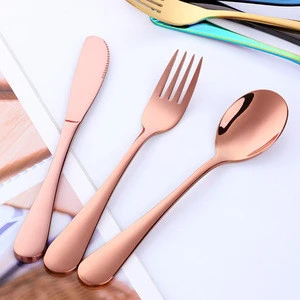 304 Stainless Steel Tableware Child Kids Flatware Sets Dinner spoon Fork Knife