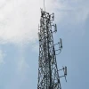 30m hot-dip wireless telecommunication steel monopole tower