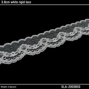 3.8cm small nylon rigid lace trim bridal lace trim for wedding veils