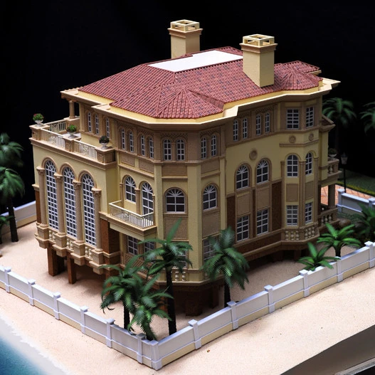 3D Mini architectural model plastic villa building model for exhibition