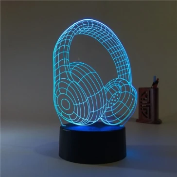 3D Night Light, Decorative LED Bedside Table Lamp  Acrylic pattern customization