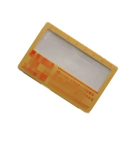 3X PVC Business Name Card Magnifier For Promotional Gift