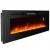 40-70inch electric fireplace wall mounted built in insert big long white log