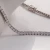 Import 40cm Dignified 10k white gold tennis chains necklace with 3mm round cut moissanite diamonds from China