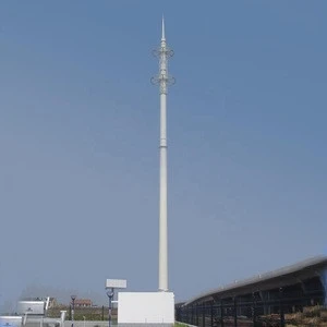 40m mobile communication monopole mast tower