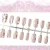 Import 40pcs Spring and summer new cat eye wearable nail small fresh semi-handmade nail art finished nail from China