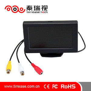 4.3 inch tft car rear view monitor with 2 video input