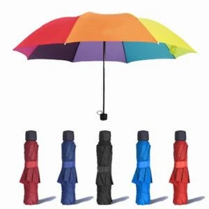 43inch Promotional Folding Rainbow Umbrella