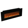 50 inch decor flame wall mounted electric fireplace with pebbles,logs or crystal