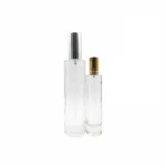 50ml 100ml empty round clear glass spray perfume bottle cosmetic glass bottle with spray 1.7oz makeup setting spray packaging