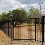 5ftx8ft Galvanized decorative garden wrought iron fencing
