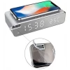 5W Wireless phone chargers Fast phone Wireless Charging LED Digital Display digital Alarm Clock Wireless Charger