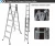 Import 6m price en 131 aluminum extension ladder parts | aluminum folding ladder | en 131 multi-purpose aluminum ladder from China