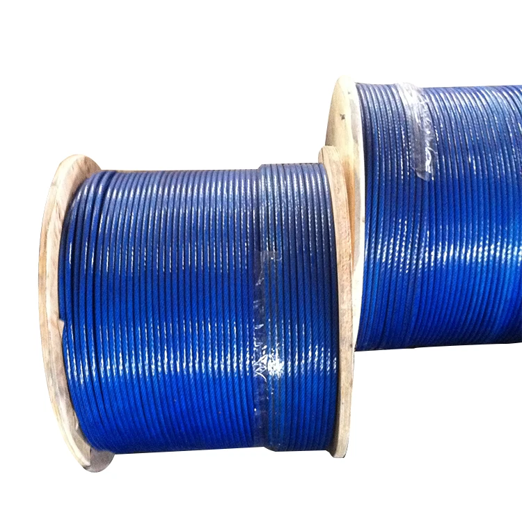 6X7+FC Colour PVC Coated Galvanized Steel Wire Rope