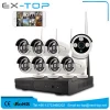 8 Channel IP Security Camera System 1080p Bullet Cctv Wifi Ip Camera With Nvr Kit