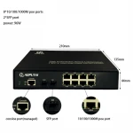 8 Port 1000Mbps Ethernet Switch IEEE 802.3 at af POE Switch with 2 1000M uplink SFP port