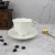 Import 80cc 10 Carat Gold Trim espresso cups saucer, coffee cup and saucer porcelain, ceramic coffee cup with saucer from China