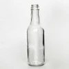 8oz 250ml Flint Glass Round Hot Sauce Bottle With Shrink For Chilli Paste Soy Sauce Vinegar