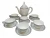 Import 8pcs Creative tableware Coffee cup feather pattern china bone tea set from China