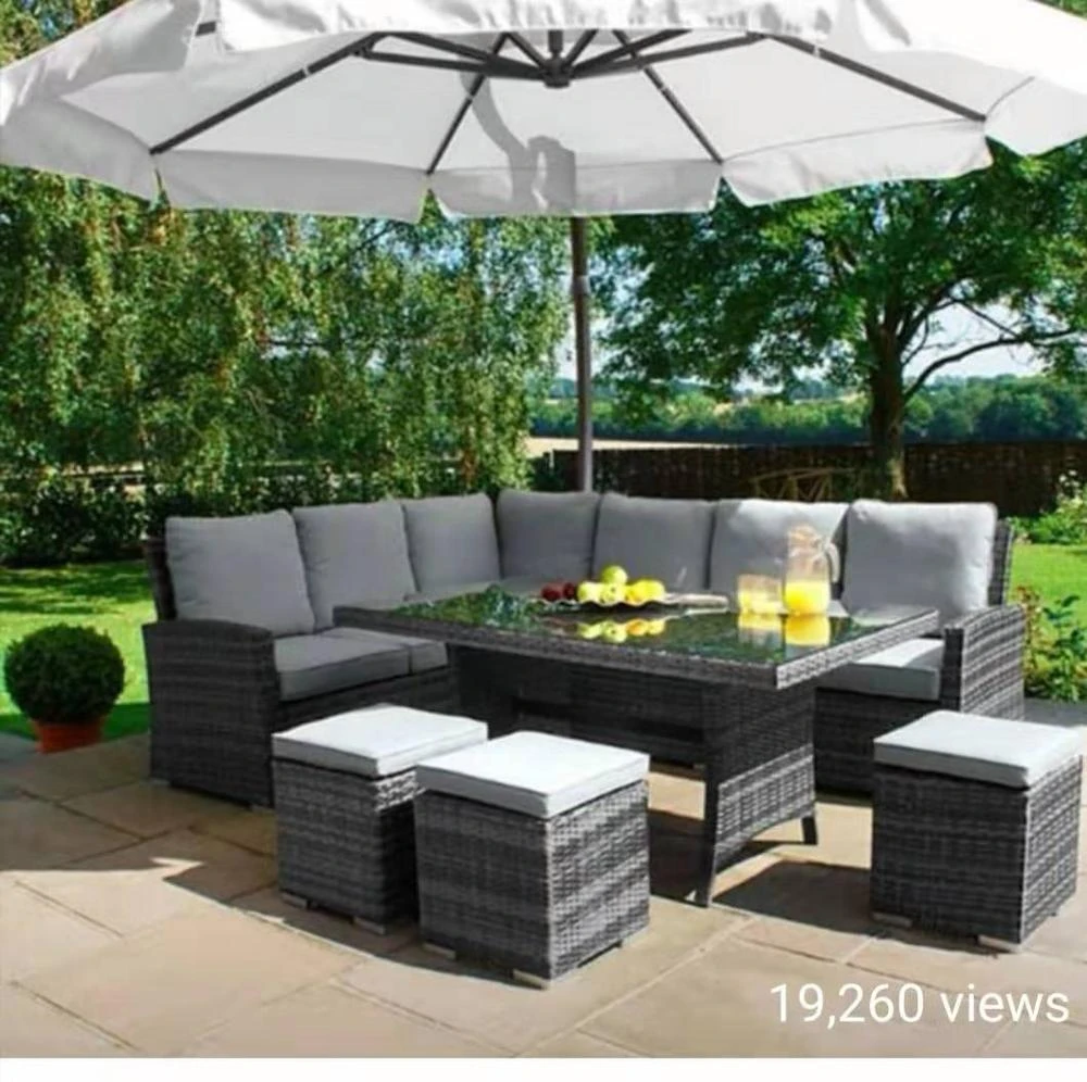 8pcs New Design Outdoor Furniture Garden Luxury Rattan  Sofa Set