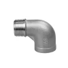 90 degree Reducing Elbow Threaded Pipe Fitting Stainless Steel M/F plumbing material