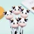 Import A100 Giant star Creative Cute Milk Cow Pen  Retractable Gel Pens Black Gel Ink Pens Promotional Gift Stationery from China