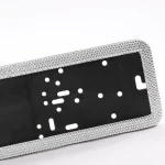 Acrylic BlingBling European Rule Russian Middle East car License Plate Frame