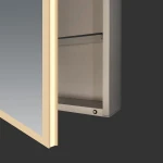 Acrylic LED lighted bathroom mirror cabinet, Modern bathroom vanity cabinet furniture