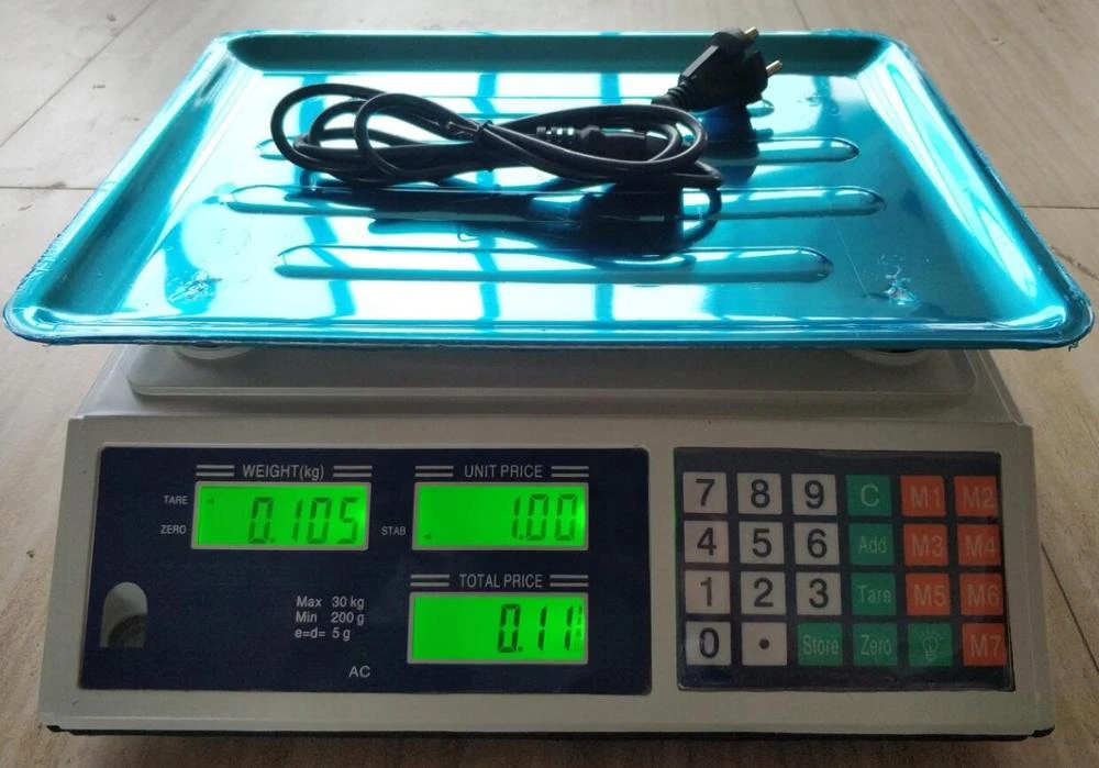 ACS-40 Digital Price Computing Scale with LED / LCD Display Portable Electronic Scale