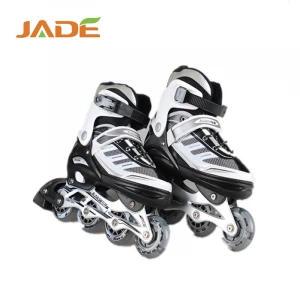 Adjustable inline skates with 4 wheel retractable roller skate shoes