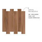 All-Porcelain 200x1200 Wood  Tile Non-slip Wooden Planks for Wall Floor Ceramic Decking for Living Room for Walls Floors
